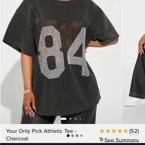 Fashion Nova Black Athletic Tee